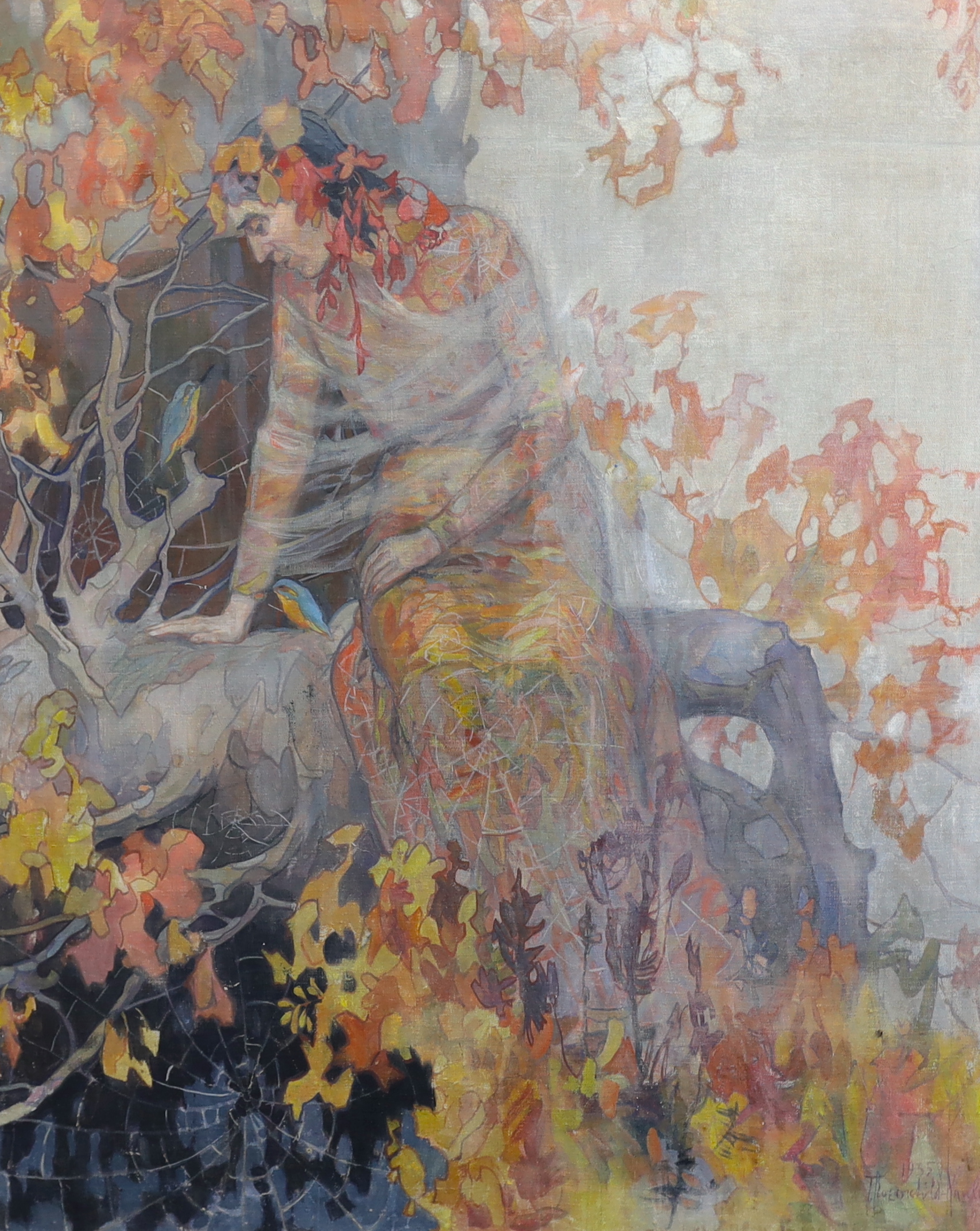 T. Rozenchild-Paulin (c.1930), 'Oberon', oil on canvas, 99 x 80cm
